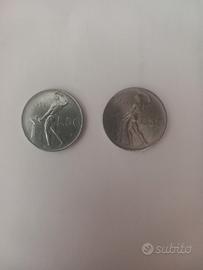 coppia monete da 50 lire del 1955
