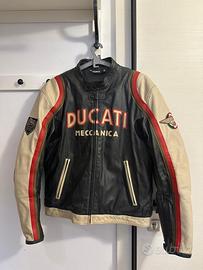 Giacca pelle moto ducati meccanica vintage dainese