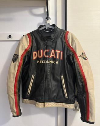 Giacca pelle moto ducati meccanica vintage dainese