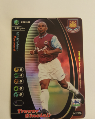 Card FC TREVOR SINCLAIR 2001/02 FOIL