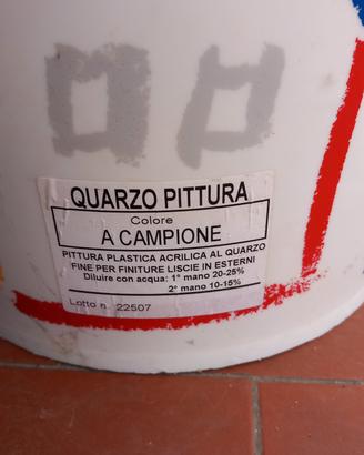 vernice al quarzo fine rosso mattone  