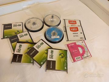 17 Dvd vergini e 3 Cd-Rom + bustine