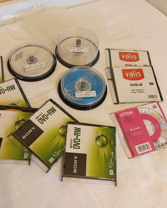 17 Dvd vergini e 3 Cd-Rom + bustine