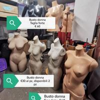 busti manichini over size e normali 