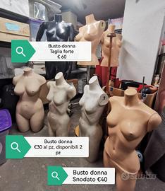 busti manichini over size e normali 