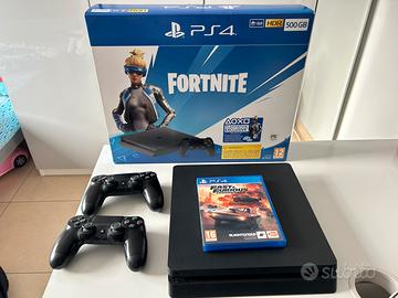 Ps4 slim+2 controller+gioco