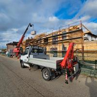 Iveco daily con Gru, radiocomando, cesta