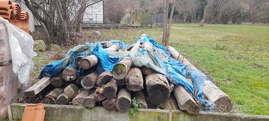 Pali di legno per costruzione o rifacimento tetti