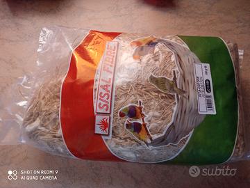 Materiale per nido juta e cotone sisal fibre 