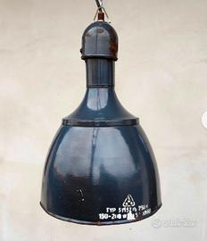 Coppia lampadari Industriali vintage a sospensione