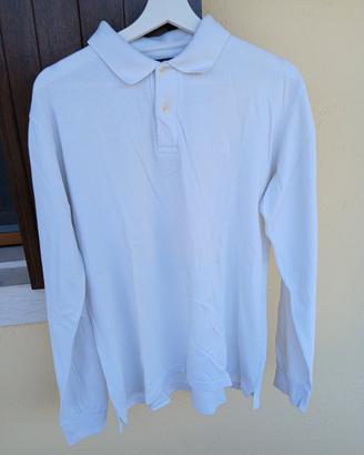 polo maniche lunghe Mash bianca tg M