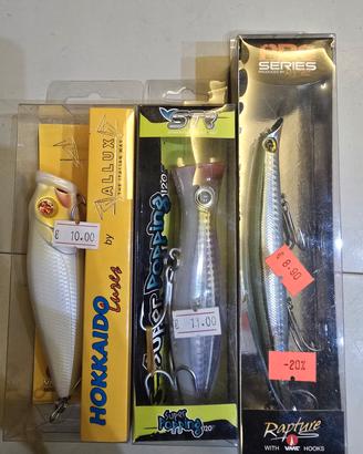 ESCHE ARTIFICIALI DA SPINNING 