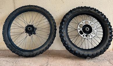 Coppia cerchi cross 19/21 ktm