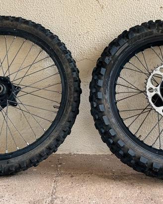 Coppia cerchi cross 19/21 ktm