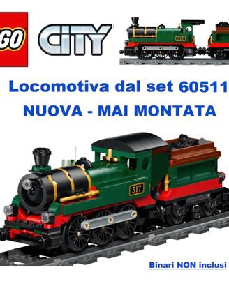 LEGO City - Locomotiva con tender da 60511 NUOVA M