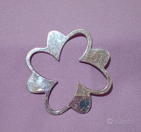 Bliss argento 925 ciondolo fiore quadrifoglio