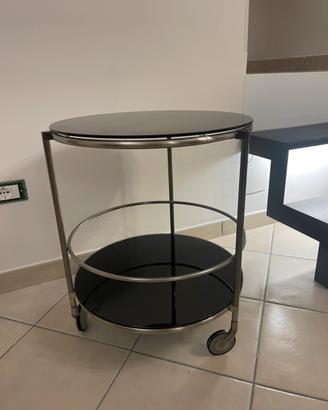 Tavolinetto rotondo porta bevande