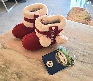 Stivaletti neonata invernali Rosso taglia 19