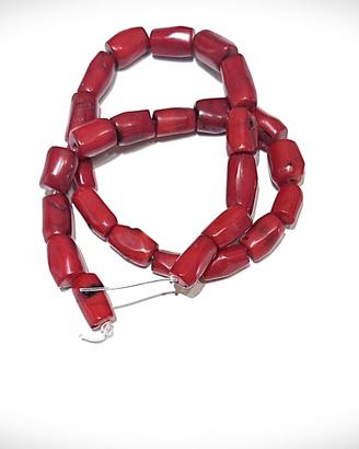 Corallo bambù rosso filo per creazione gioielli