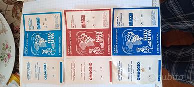 Biglietti festa dell'uva 1982