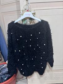 Maglione nero morbido