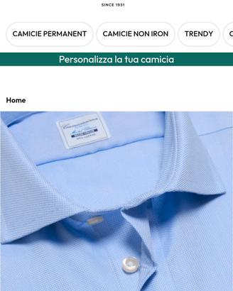 Camicissima non iron 100% cotone tg.42 16.5