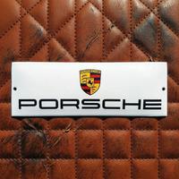 Tabella Insegna Smaltata PORSCHE Stemma Original