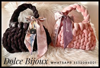 Borse fatte a mano marshmallow chunky bag