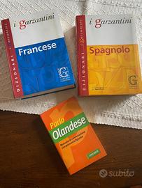 dizionari di spagnolo e francese + olandese