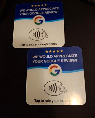 targhette NCF Google per recensioni 