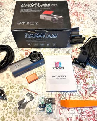 Dash Cam Auto Anteriore e Posteriore 4K UHD+1080P