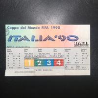 Ticket 1^Partita Mondiali calcio ITALIA 90-8/06/90