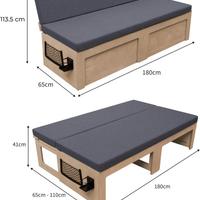 Modulo divano letto van