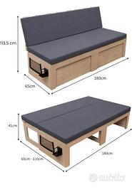 Modulo divano letto van
