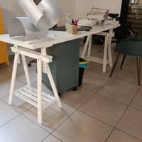 Tavolo scrivania Ikea con cavalletti
