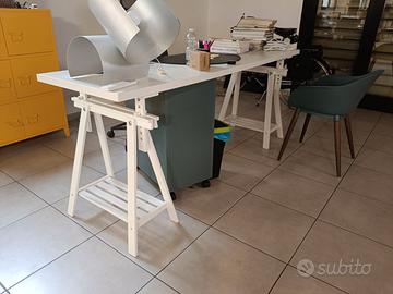 Tavolo scrivania Ikea con cavalletti