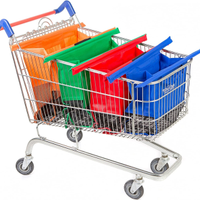 SET DI 4 BORSE PER CARRELLO DELLA SPESA sacchetti