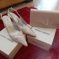 completo scarpe borsa da cerimonia