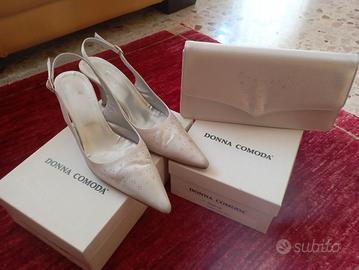 completo scarpe borsa da cerimonia