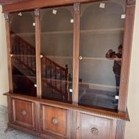 Libreria noce nazionale neoclassica