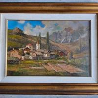 Quadro olio Mattino d’autunno G. Francisetti