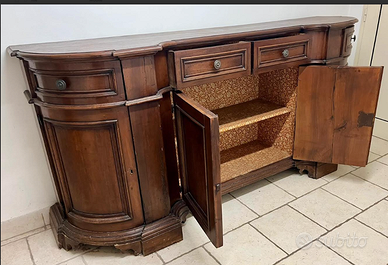 PREGIATAcredenzaSERVANTEmezzalunaNAPOLEONEiii,'900