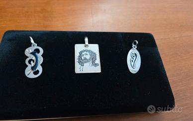 Lotto n. 3 medagliette in argento