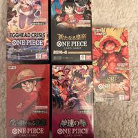 Lotto onepiace jap jpn carte collezzionabili tcg