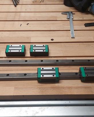 asse lineare completo a ricircolo di sfere