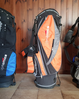 Sacca da golf Dynamics nero-arancione nuova