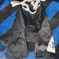 pantaloncini salopette bicicletta  fondello in gel