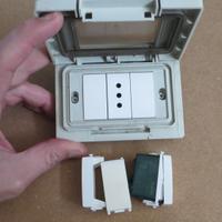 Placca stagna Vimar completa presa