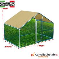 Gabbia per Polli 3x2m x h 2 m – 6 mq – beige