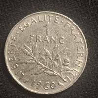 1 Franco francese del 1960,